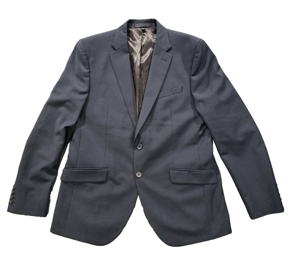 Autograph Jacket Blazer Indigo Navy wool rich blend Fit 42 Long Length A008762